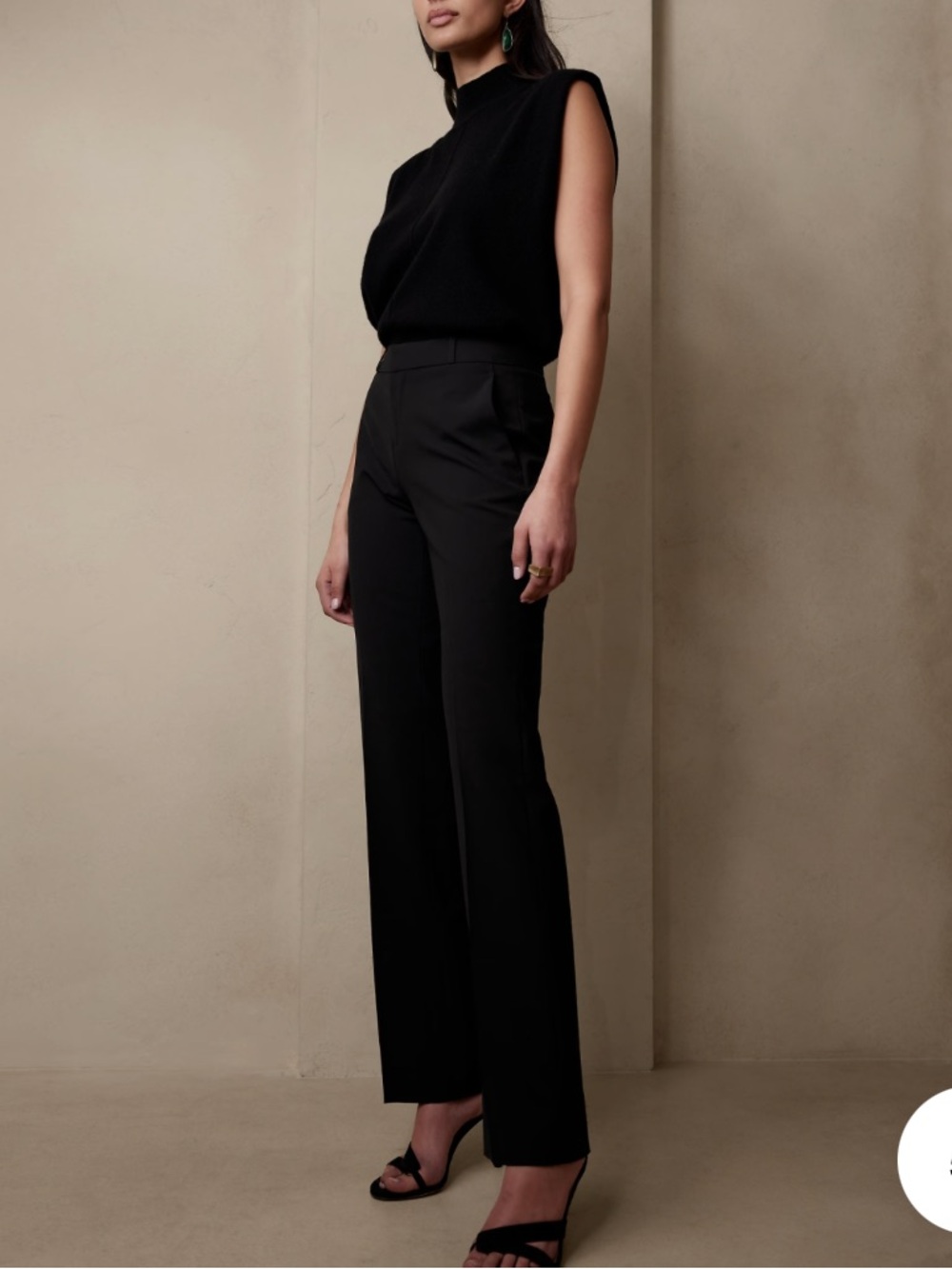 NWT Banana Republic Womens Logan Black Trouser Petite 0P